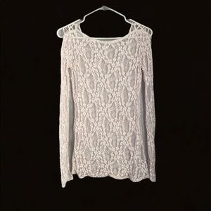Free People Intimately Sheer Mesh Lace Top